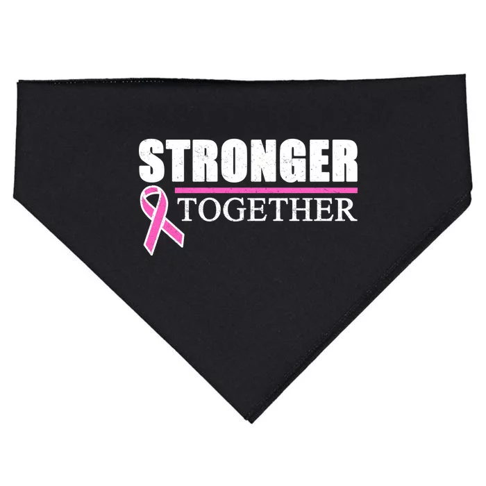 Stronger Together Breast Cancer Awareness USA-Made Doggie Bandana