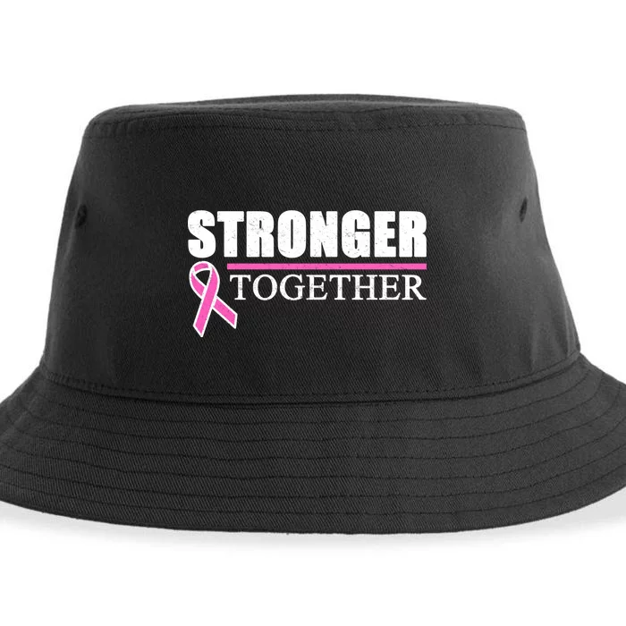 Stronger Together Breast Cancer Awareness Sustainable Bucket Hat