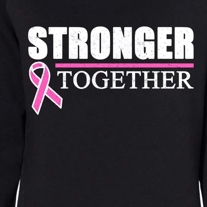 Stronger Together Breast Cancer Awareness Womens California Wash Sweatshirt