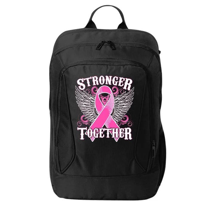 Stronger Together Support Breast Cancer Awareness City Backpack