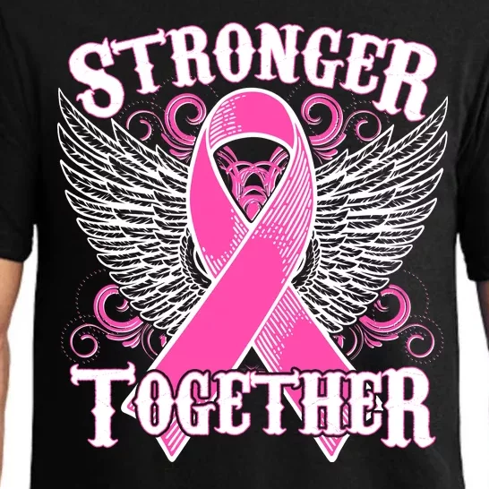 Stronger Together Support Breast Cancer Awareness Pajama Set