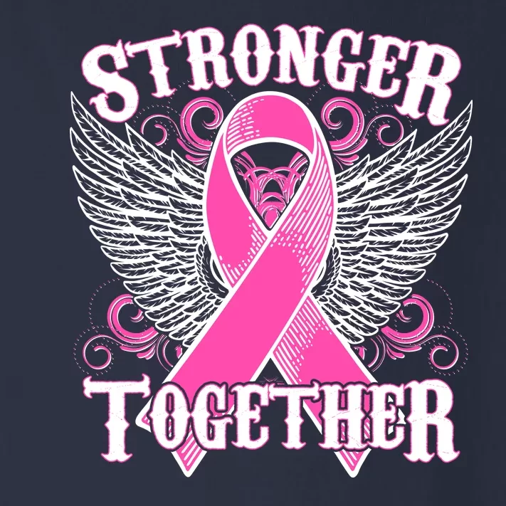 Stronger Together Support Breast Cancer Awareness Toddler Long Sleeve Shirt