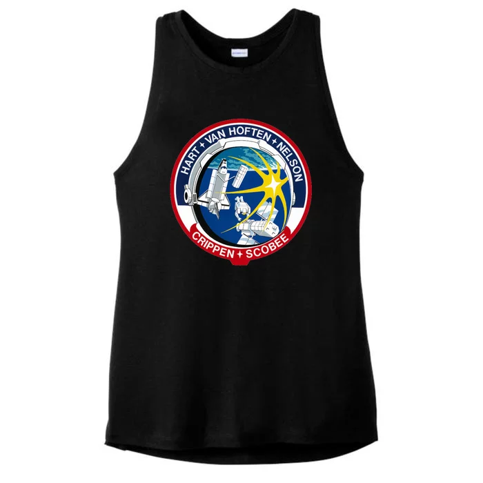 STS-41-C Mission Patch Space Shuttle Challenger Ladies Tri-Blend Wicking Tank