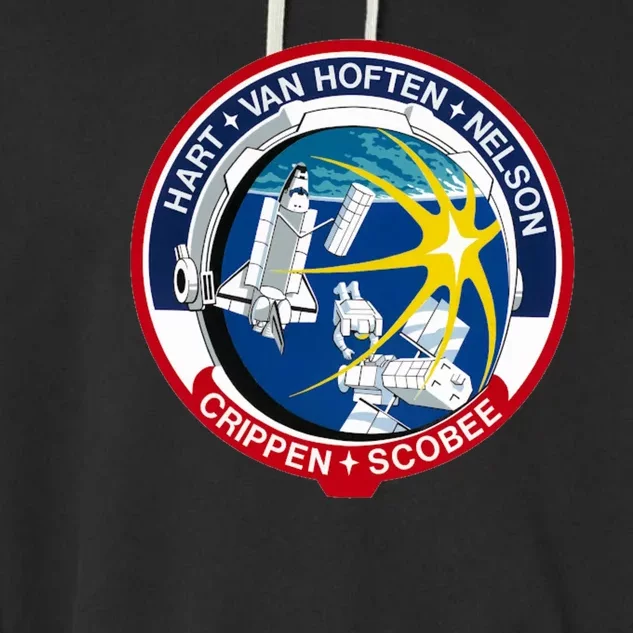 STS-41-C Mission Patch Space Shuttle Challenger Garment-Dyed Fleece Hoodie