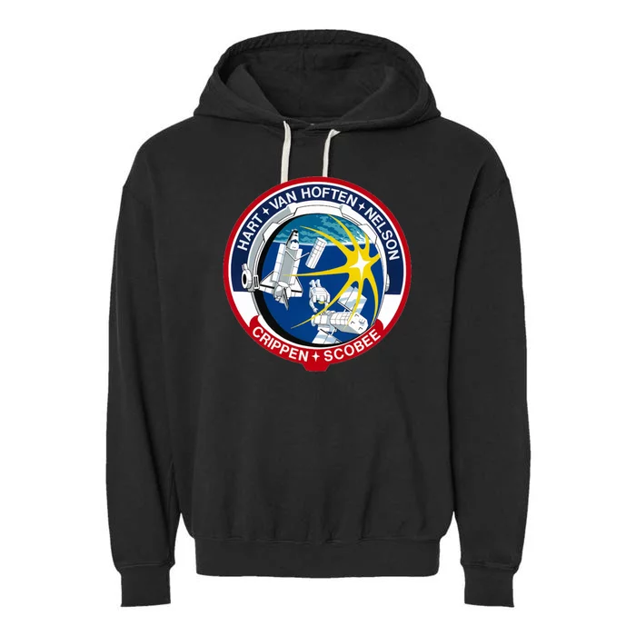 STS-41-C Mission Patch Space Shuttle Challenger Garment-Dyed Fleece Hoodie