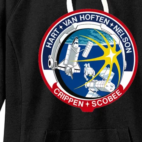 STS-41-C Mission Patch Space Shuttle Challenger Women's Fleece Hoodie