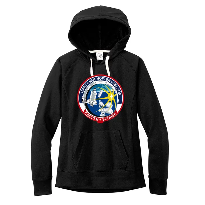 STS-41-C Mission Patch Space Shuttle Challenger Women's Fleece Hoodie