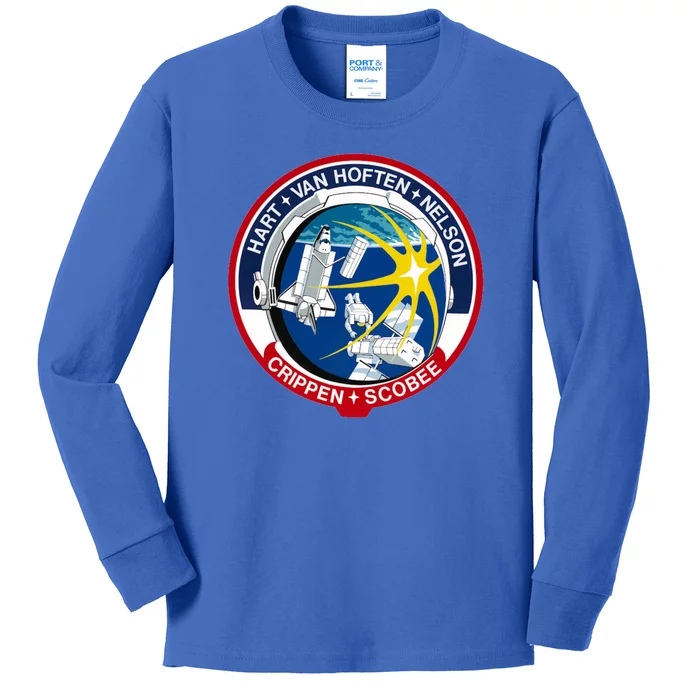 STS-41-C Mission Patch Space Shuttle Challenger Kids Long Sleeve Shirt