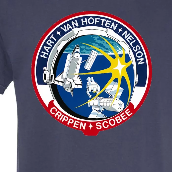 STS-41-C Mission Patch Space Shuttle Challenger Garment-Dyed Heavyweight T-Shirt