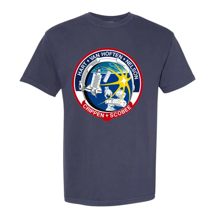 STS-41-C Mission Patch Space Shuttle Challenger Garment-Dyed Heavyweight T-Shirt