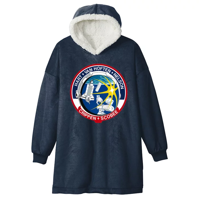 STS-41-C Mission Patch Space Shuttle Challenger Hooded Wearable Blanket