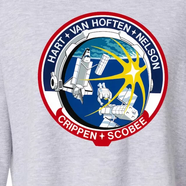 STS-41-C Mission Patch Space Shuttle Challenger Cropped Pullover Crew