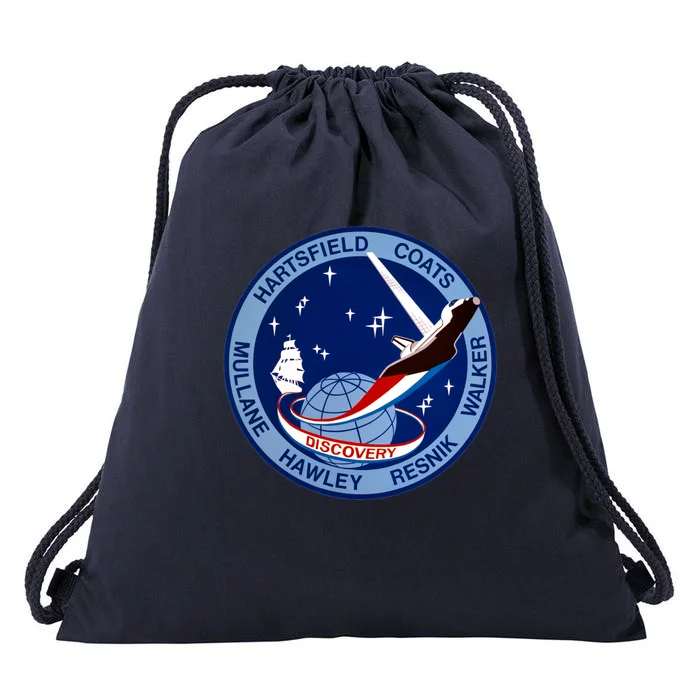 STS-41D Mission Insignia Patch Space Shuttle Challenger Drawstring Bag