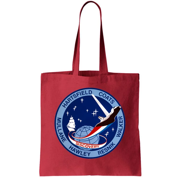 STS-41D Mission Insignia Patch Space Shuttle Challenger Tote Bag