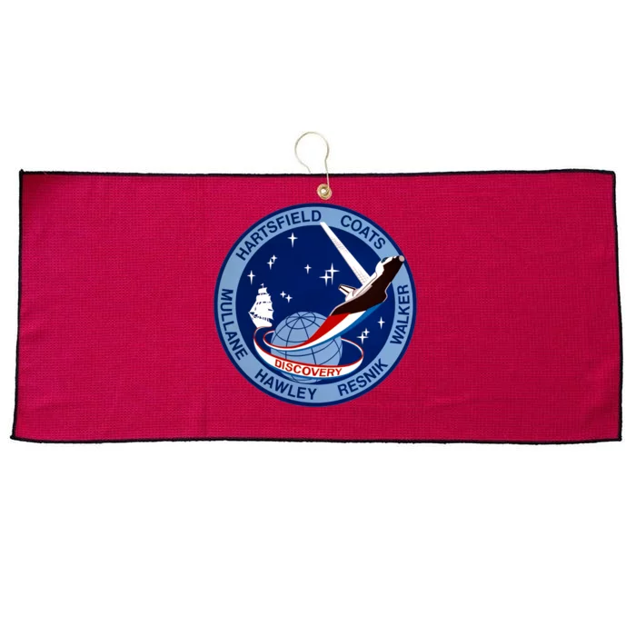 STS-41D Mission Insignia Patch Space Shuttle Challenger Large Microfiber Waffle Golf Towel