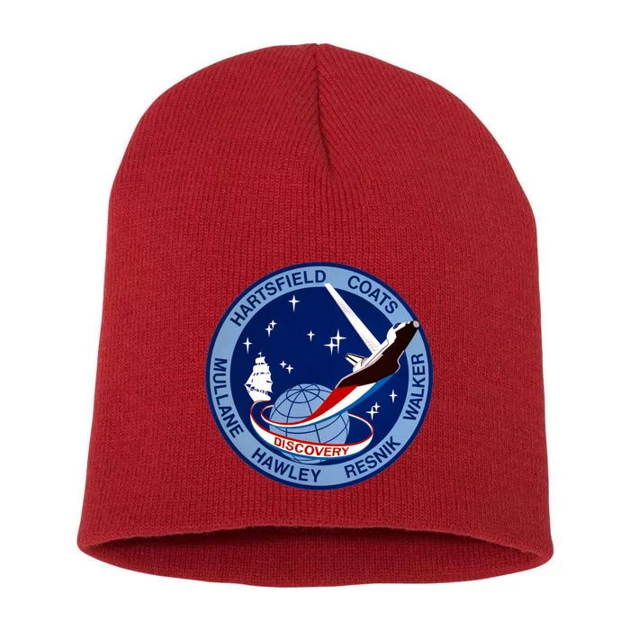 STS-41D Mission Insignia Patch Space Shuttle Challenger Short Acrylic Beanie