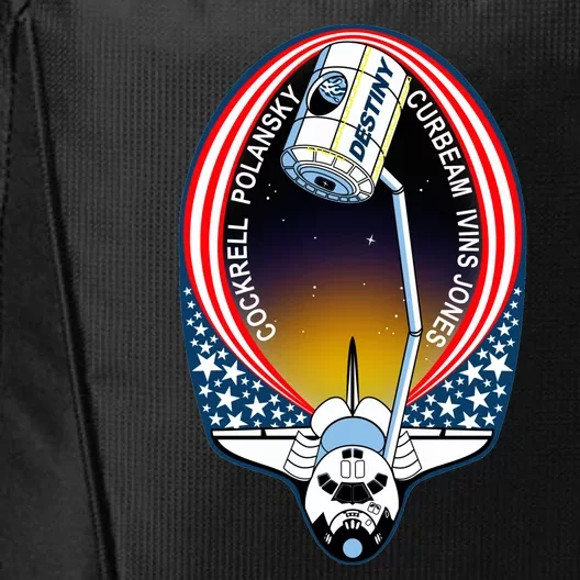 STS-98 Mission Patch Space Shuttle Atlantis City Backpack