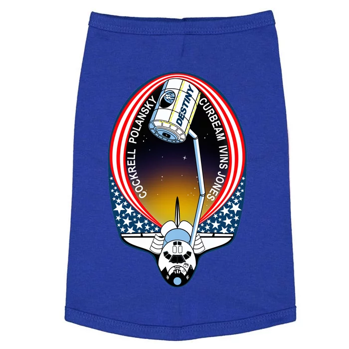 STS-98 Mission Patch Space Shuttle Atlantis Doggie Tank