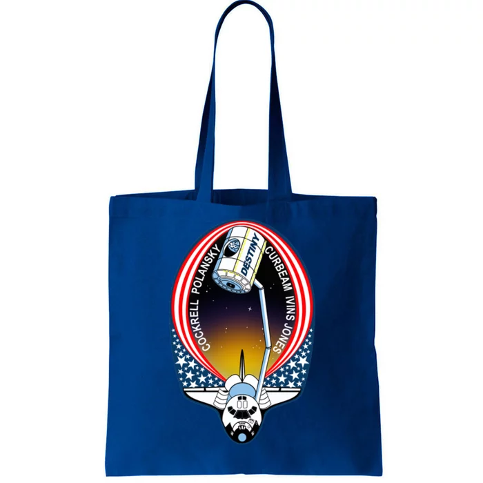 STS-98 Mission Patch Space Shuttle Atlantis Tote Bag