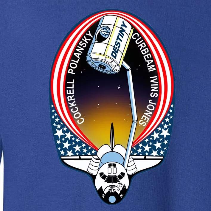 STS-98 Mission Patch Space Shuttle Atlantis Toddler Sweatshirt