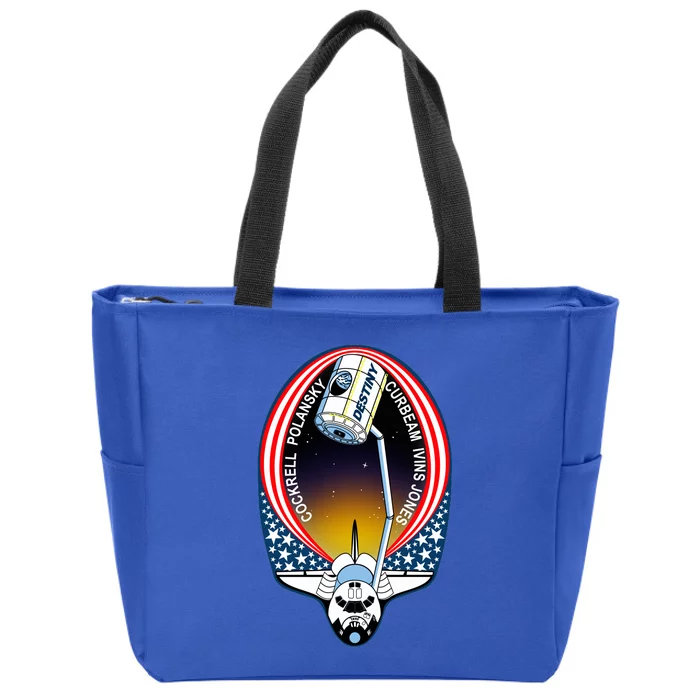 STS-98 Mission Patch Space Shuttle Atlantis Zip Tote Bag