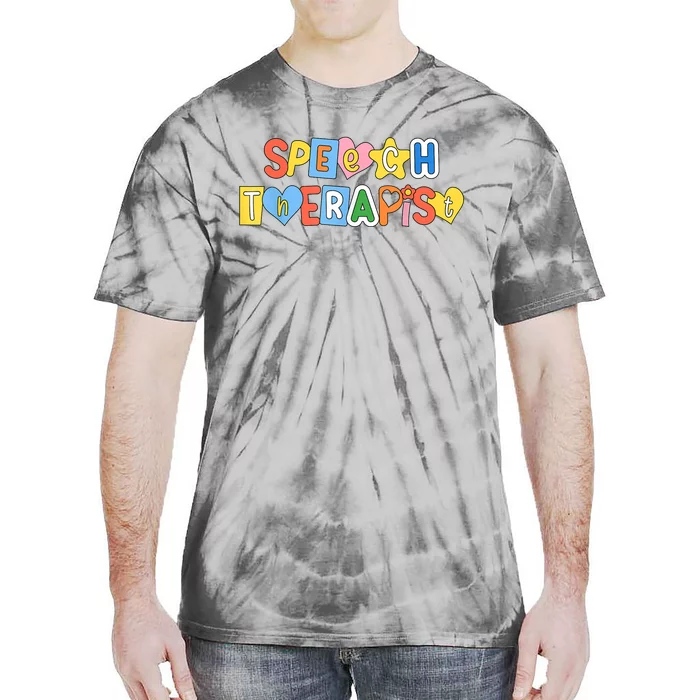 Speech Therapy Speech Language Pathologist Therapist SLP Tie-Dye T-Shirt