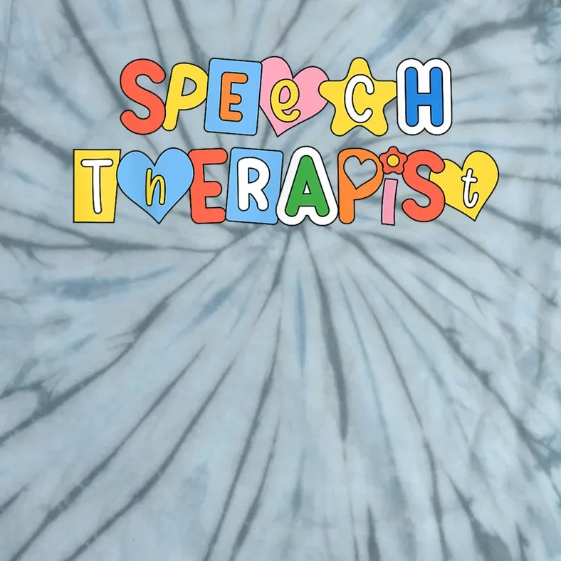 Speech Therapy Speech Language Pathologist Therapist SLP Tie-Dye T-Shirt