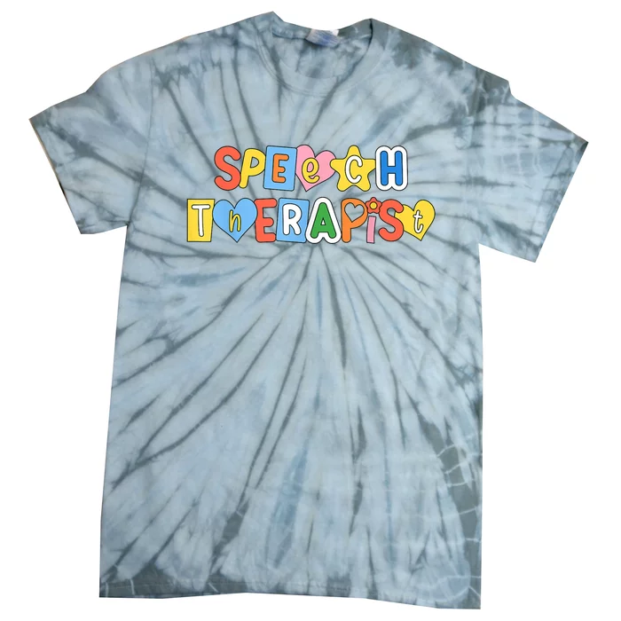 Speech Therapy Speech Language Pathologist Therapist SLP Tie-Dye T-Shirt