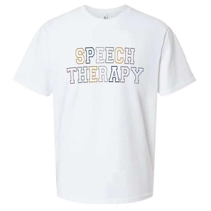 Speech Therapy Speech Language Pathologist Therapist Sueded Cloud Jersey T-Shirt