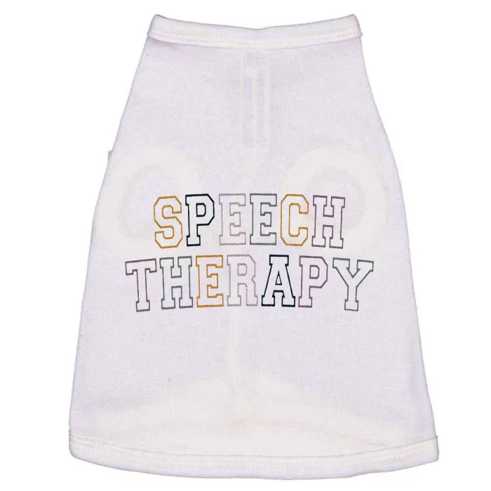 Speech Therapy Speech Language Pathologist Therapist Doggie Tank