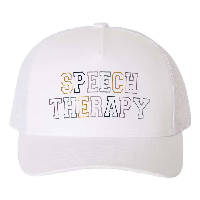 Speech Therapy Speech Language Pathologist Therapist Yupoong Adult 5-Panel Trucker Hat