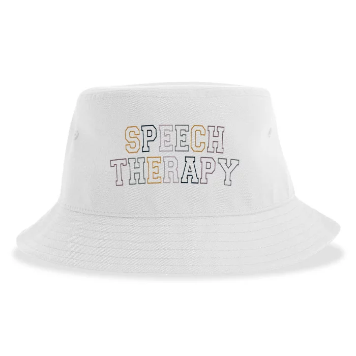 Speech Therapy Speech Language Pathologist Therapist Sustainable Bucket Hat