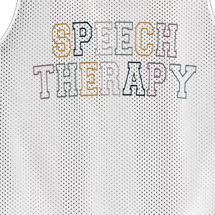 Speech Therapy Speech Language Pathologist Therapist Mesh Reversible Basketball Jersey Tank