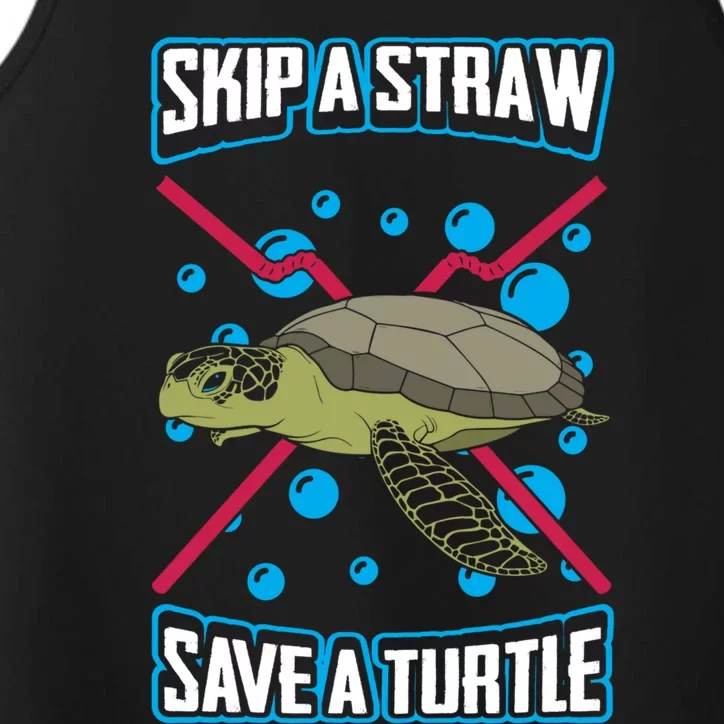 Skip The Straw Save A Turtle Clean Oceans Gift Performance Tank