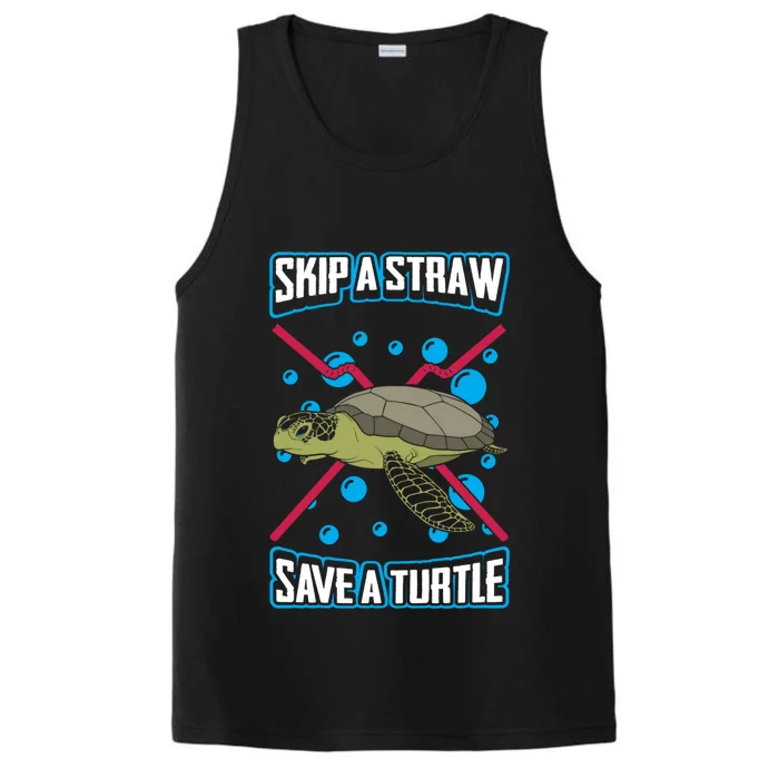 Skip The Straw Save A Turtle Clean Oceans Gift Performance Tank