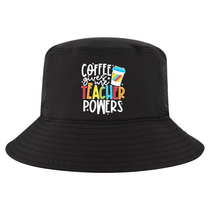 Spooky Teacher Superpowers Halloween Costume Coffee Cool Comfort Performance Bucket Hat