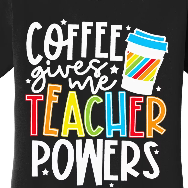 Spooky Teacher Superpowers Halloween Costume Coffee Women's T-Shirt