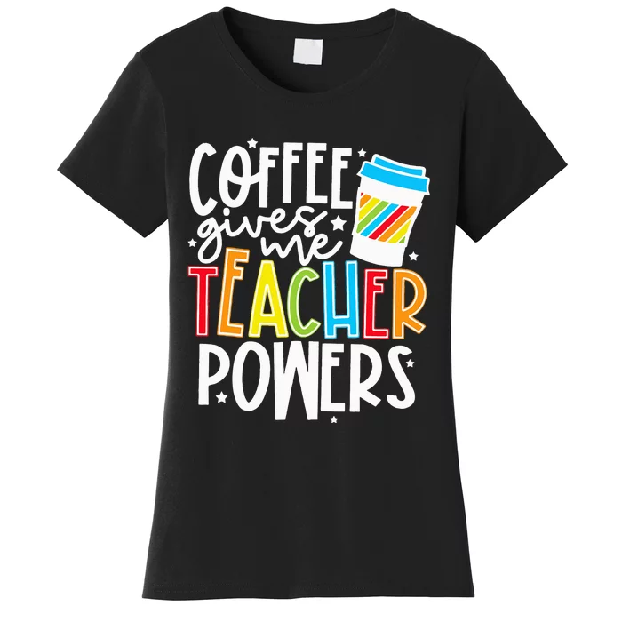 Spooky Teacher Superpowers Halloween Costume Coffee Women's T-Shirt