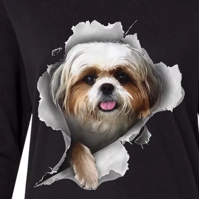 Shih Tzu Shih Tzu Dog Gift Shih Tzu Lover Womens Cotton Relaxed Long Sleeve T-Shirt