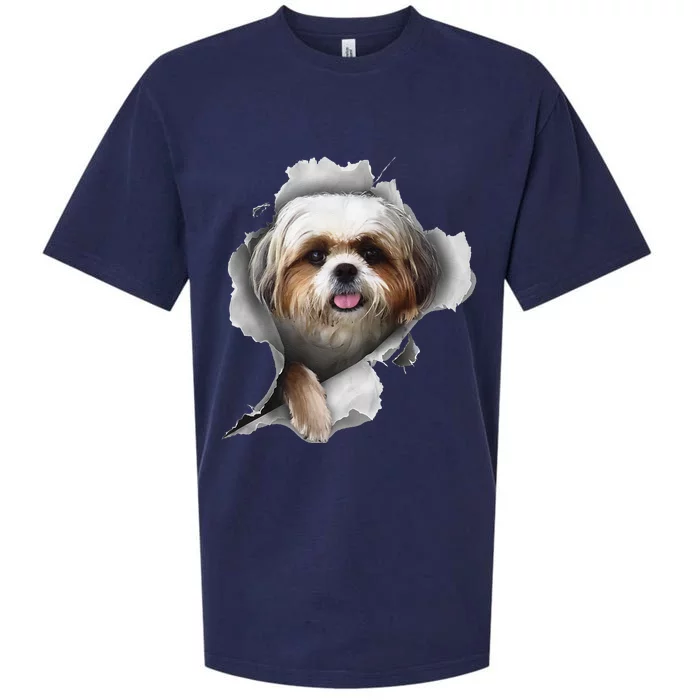 Shih Tzu Shih Tzu Dog Gift Shih Tzu Lover Sueded Cloud Jersey T-Shirt