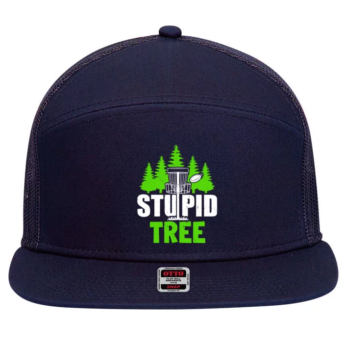 Stupid Tree 7 Panel Mesh Trucker Snapback Hat