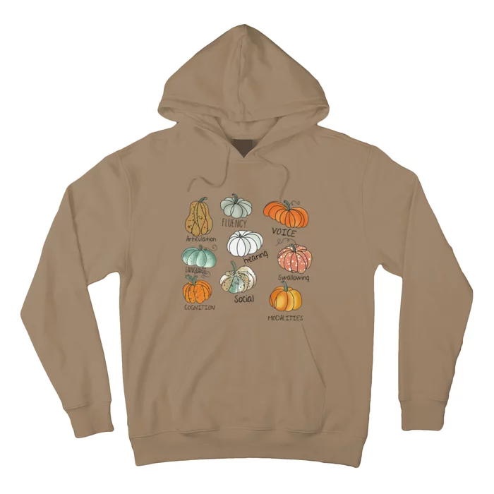 Speech Therapy Squad Pumpkin Fall Halloween Thanksgiving SLP Hoodie