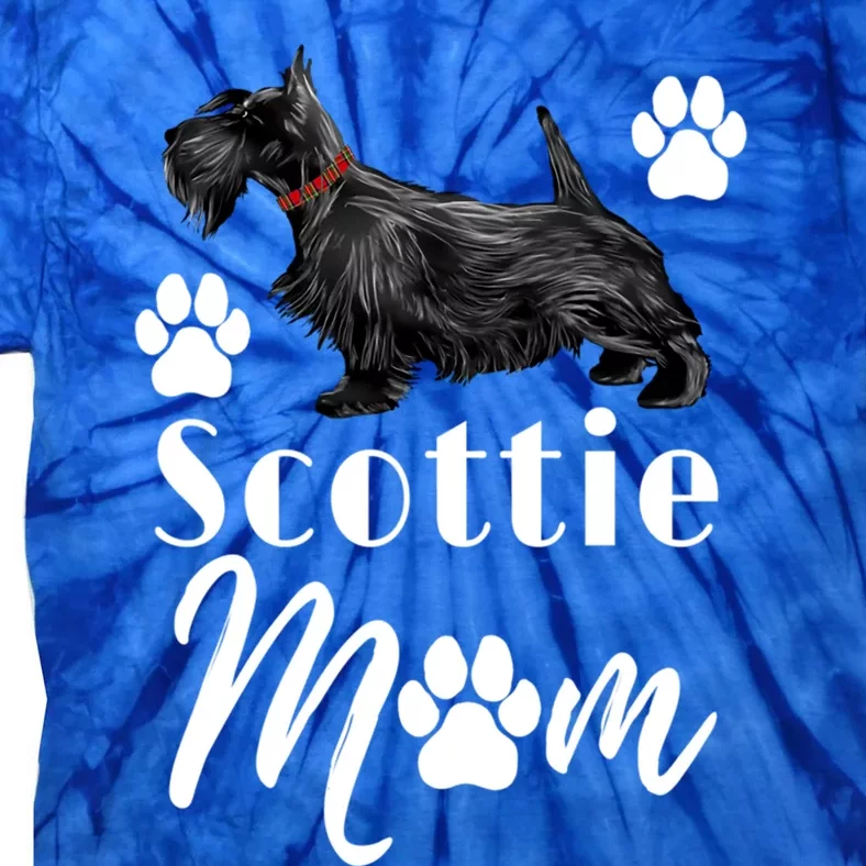 Scottish Terrier Scottie Dog Mom Gift Tie-Dye T-Shirt