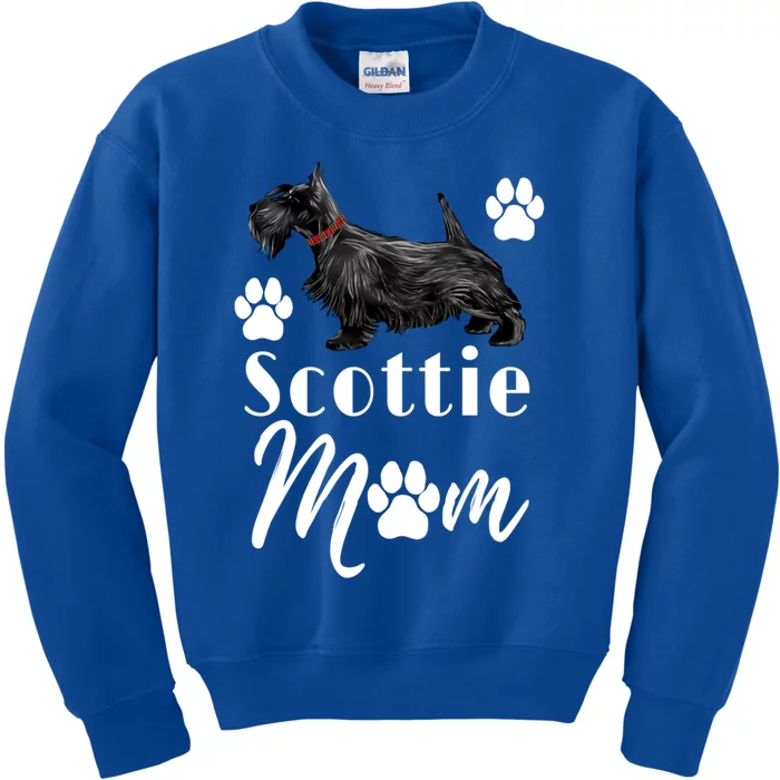 Scottish Terrier Scottie Dog Mom Gift Kids Sweatshirt