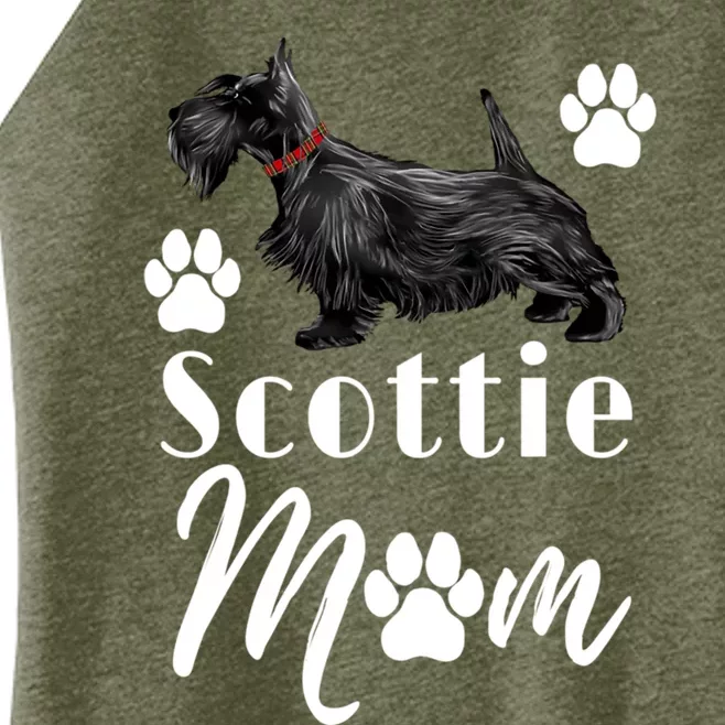 Scottish Terrier Scottie Dog Mom Gift Women’s Perfect Tri Rocker Tank