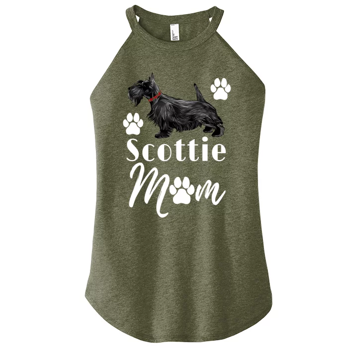 Scottish Terrier Scottie Dog Mom Gift Women’s Perfect Tri Rocker Tank