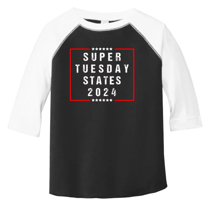 Super Tuesday States 2024 Vote American Elections Toddler Fine Jersey T-Shirt