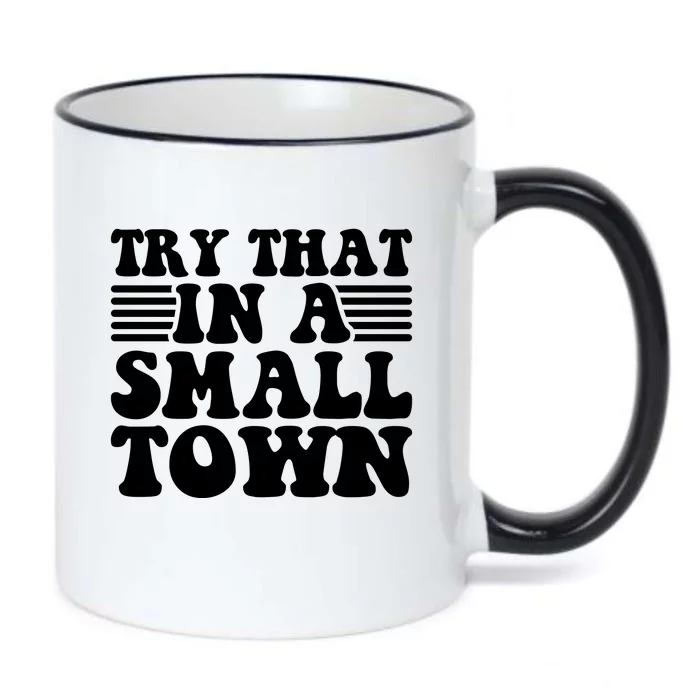 Small Town Black Color Changing Mug