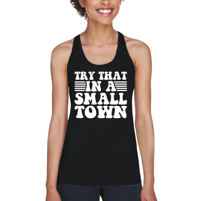 Small Town Women's Racerback Tank