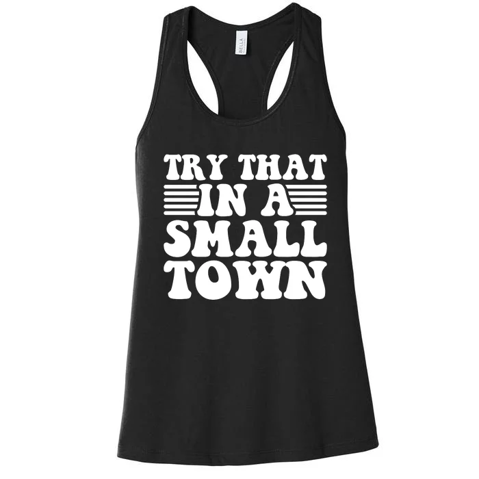 Small Town Women's Racerback Tank